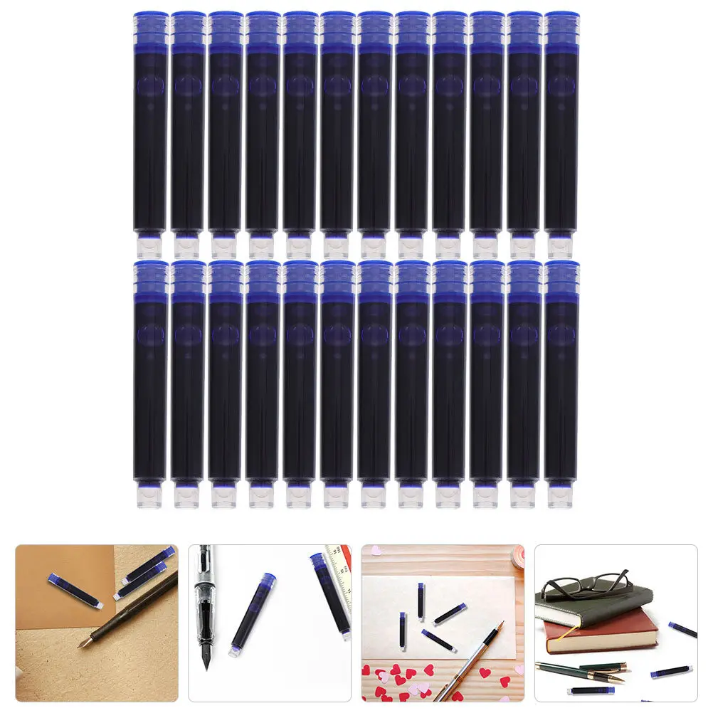 

Набор сменных стержней для перьевых ручек: эргономичный дизайн, легко устанавливаемые чернила для перьевых ручек, запас чернил для офиса