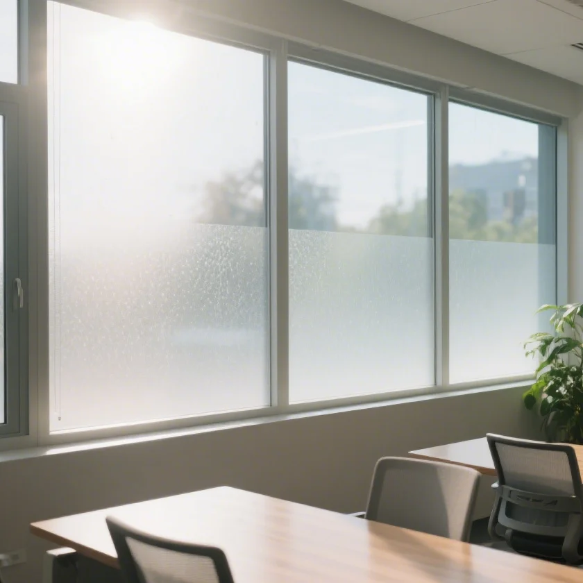 Self-Adhesive Privacy Decals PVC Glass Window Film Frosted Vinyl Blocking Unwanted Glances Poster Decorative Materials