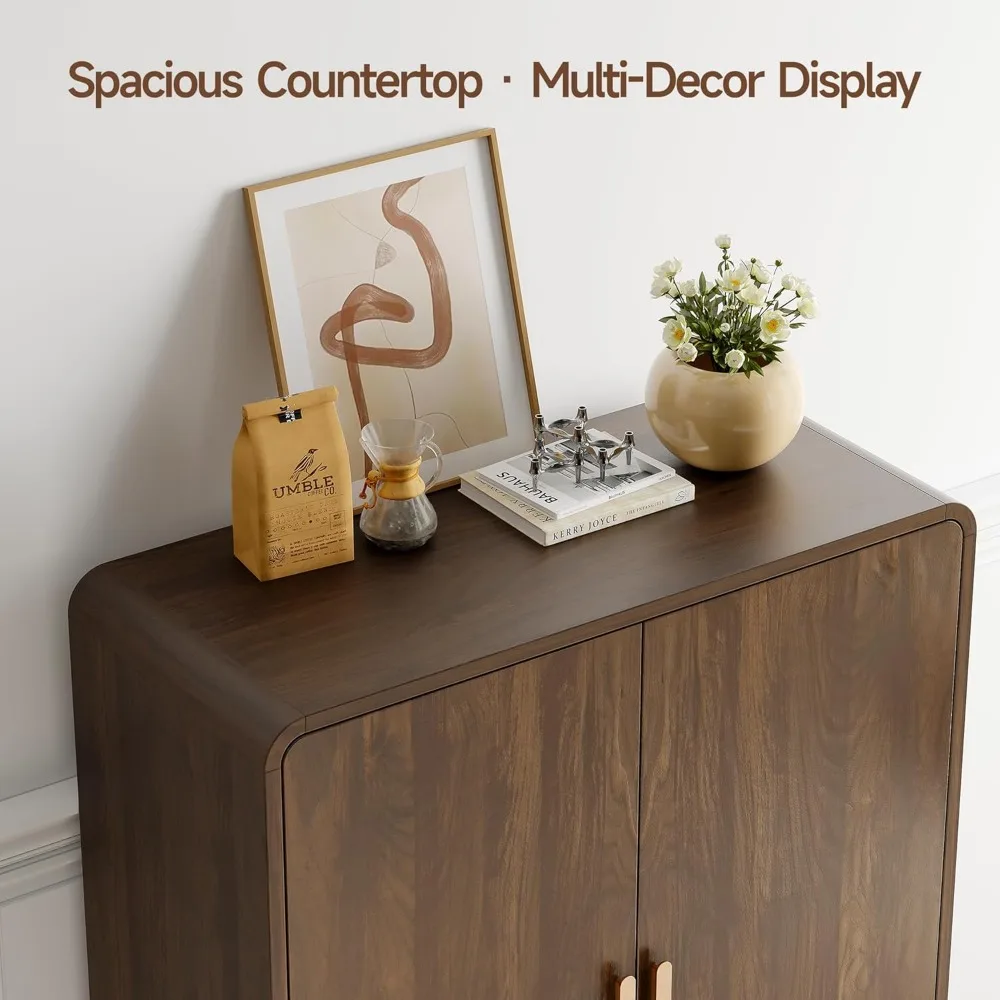 خزانة تخزين الأحذية الكبيرة ذات 6 طبقات على طراز المزرعة مع أبواب للمدخل - منظم رف الأحذية الخشبي الحديث