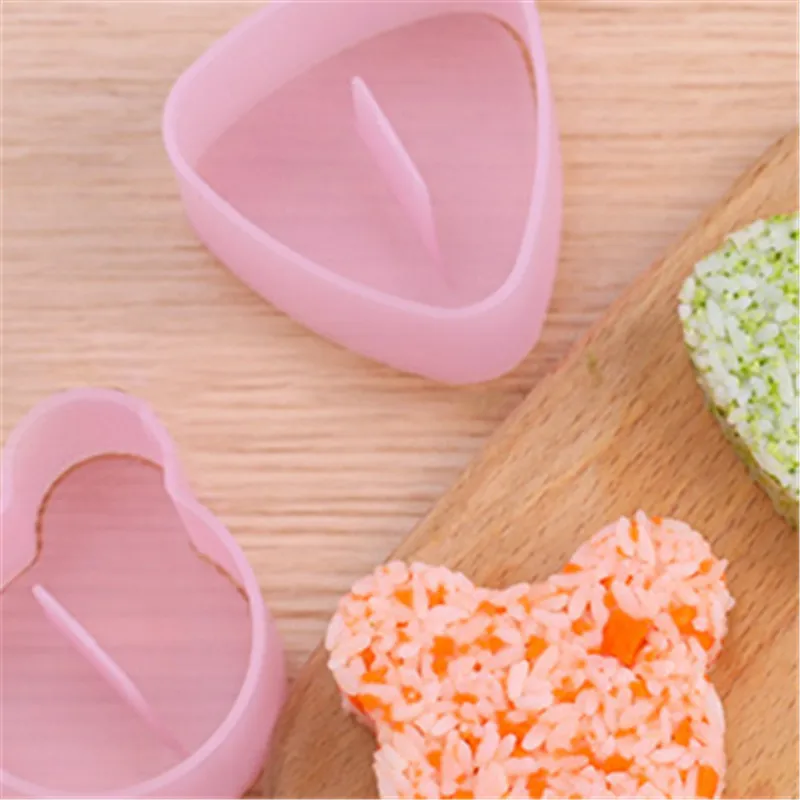 

1Set DIY Tools Kitchen Bento Accessories Maker Sushi Mold Onigiri Rice Ball Food Press Cartoon Triangular Sushi Kit Japanese