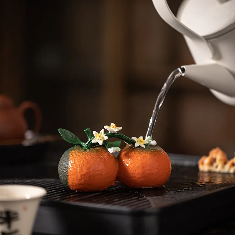 HYS color-changing orange blossom tea pet good luck tea pet ornament tea play tray ceremony