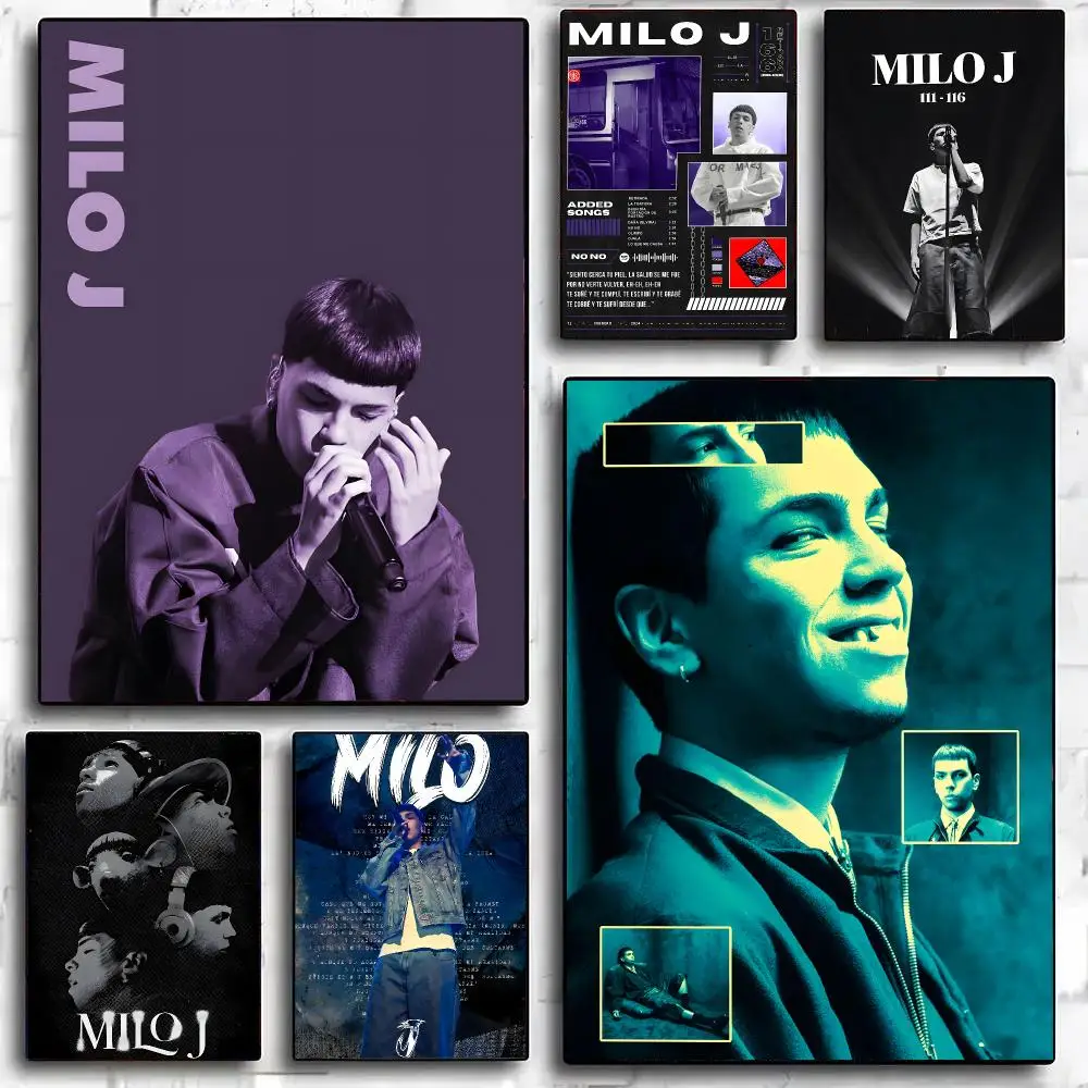 Rapper M-Milo J Poster Painting And Print Wall Art Picture For Home Room Decor Gifts