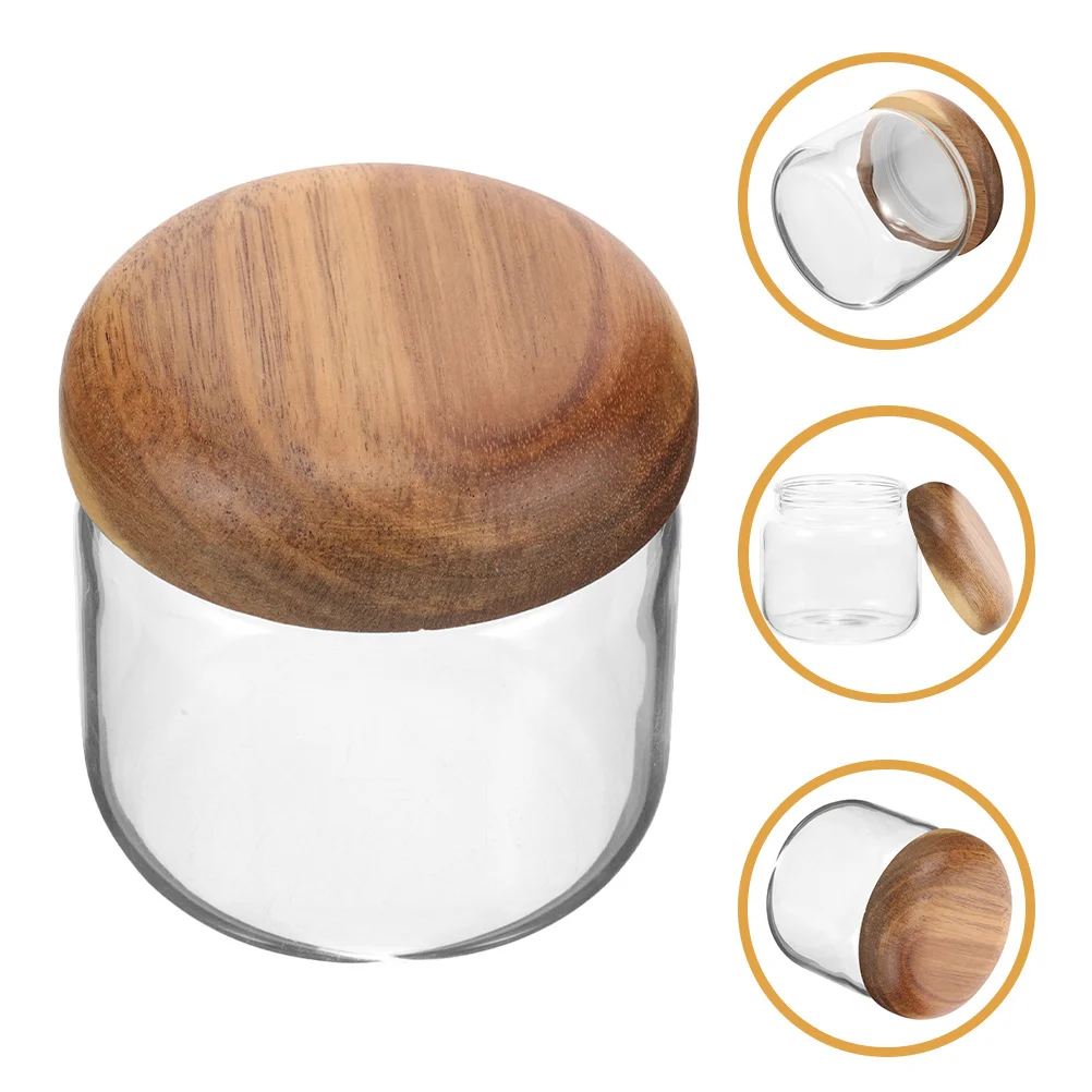 

Glass Sealed Jar Airtight Food Storage Container Clear Large Mouth Jars For Tea Coffee Sugar Cereals Honey Flour Dried