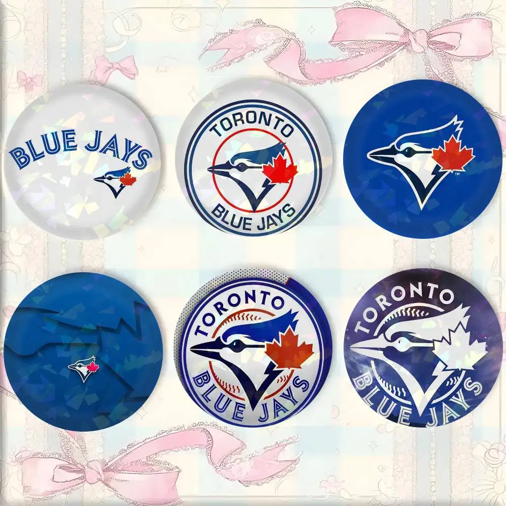 T-Toronto Blue J-Jays Anime Round Badges, Brooches, Clothing Accessories, Birthday Gifts, Anime Conventions