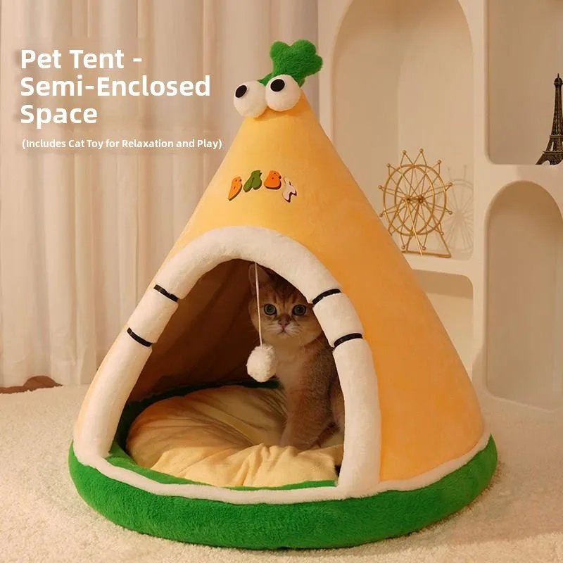 

Extra Large Thickened Semi-Enclosed Bed Winter Heating Non-Sagging Warm Pet Supplies Mat Dog Home Supplies Dog Beds