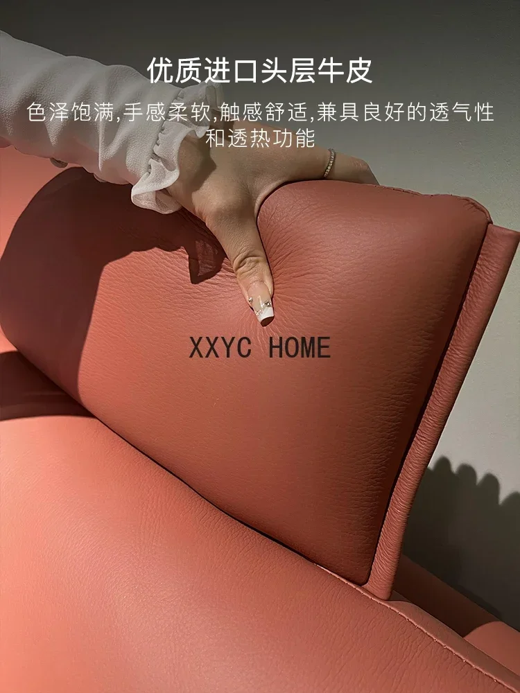 Picture 5: Electric Functional Sofa Leather Corner Shaped Sofa