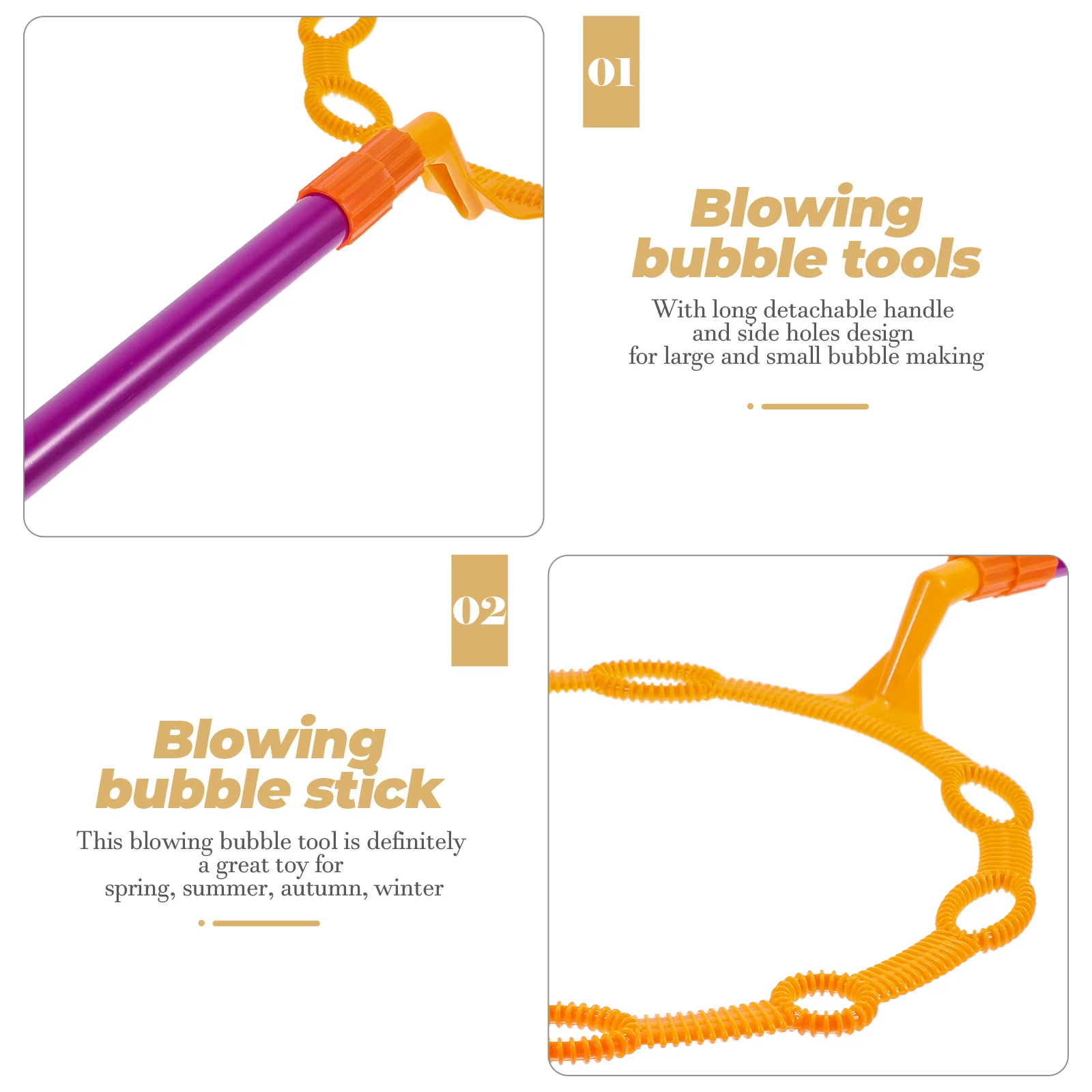 Big Bubble Circle Blower Maker Toys Wand for Kids The Toddler Outdoor Blowing Tools