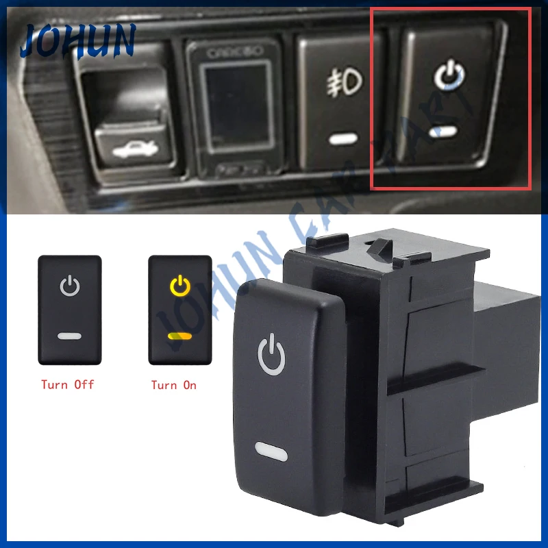 

Car LED Light Front Fog Light Switch Rear Fog Lamp Push Button with wire For Nissan Qashqai Tiida X-TRAIL Patrol Y62 2008 - 2015