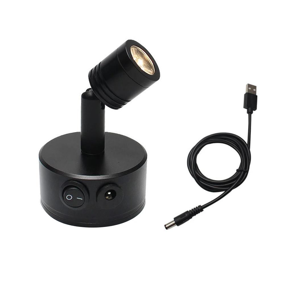 

Rechargeable LED Spotlights Aluminum Tube Adjustable Angle USB Ceiling Light Fixtures for Living Room Bedroom Modern Design