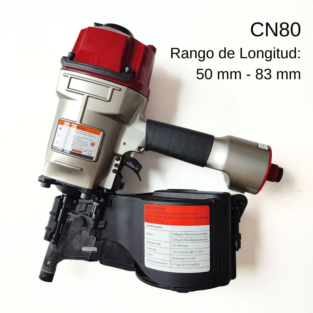 Coil Nailer CN80 For 50-83mm Coil Nails Heavy Duty Pallets and Crating Working MAX USA Design