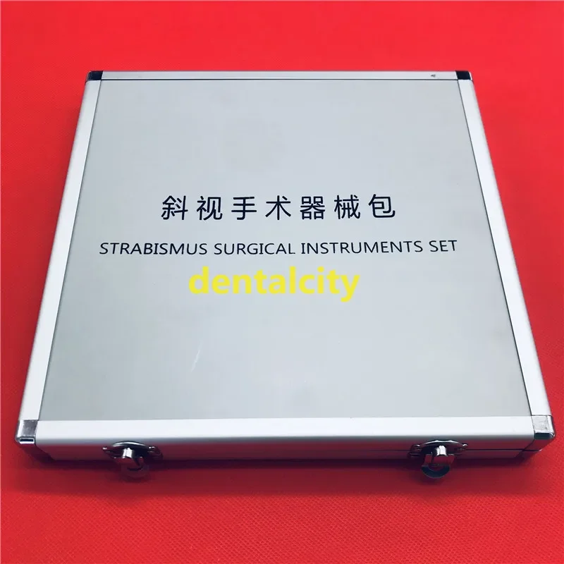 Strumenti chirurgici per microchirurgia per occhi oftalmici per estrabismo in acciaio inossidabile Set di strumenti per palpebre