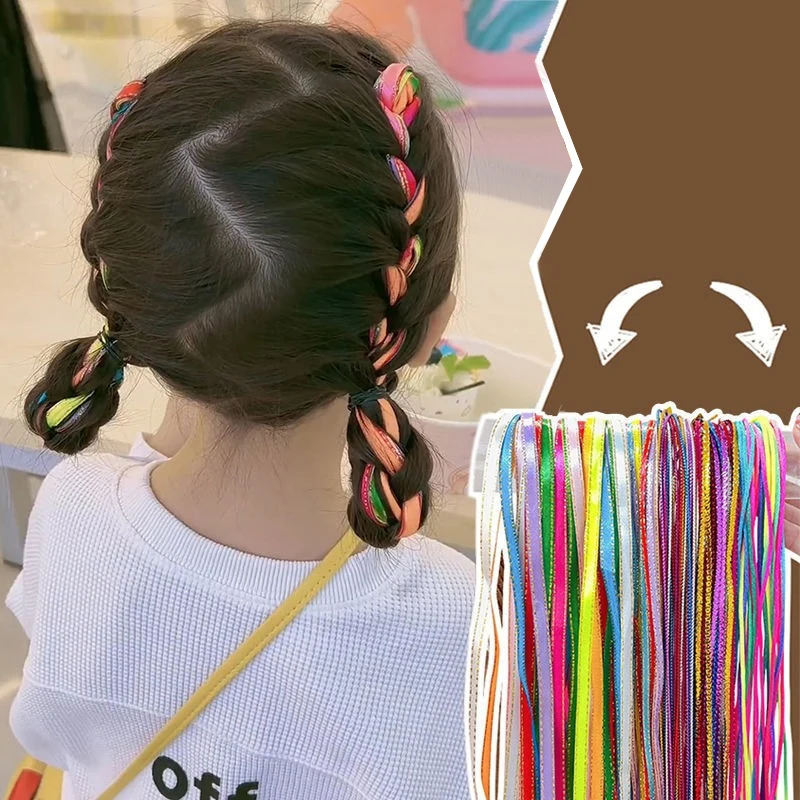 

90cm Mix Colorful 16-30Pcs Hair Braids Rope Strands For African Braids Girls DIY Ponytail Braids Women Styling Hair Accessories