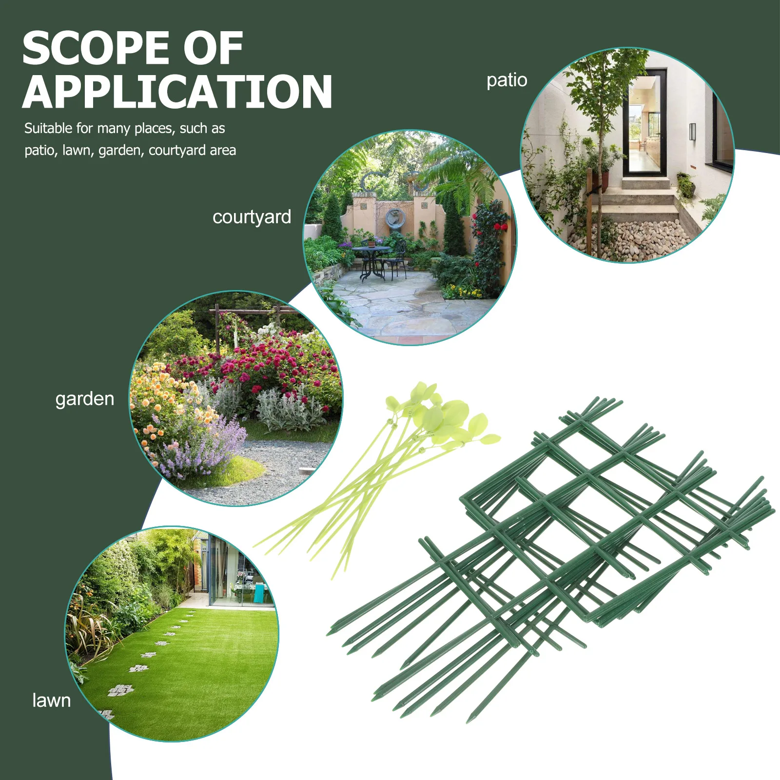 

1Set Plastic Plant Climbing Stand Strong Garden Trellis Rack for Climbing Vines Lawn Patio Plant Trellis Garden Supply