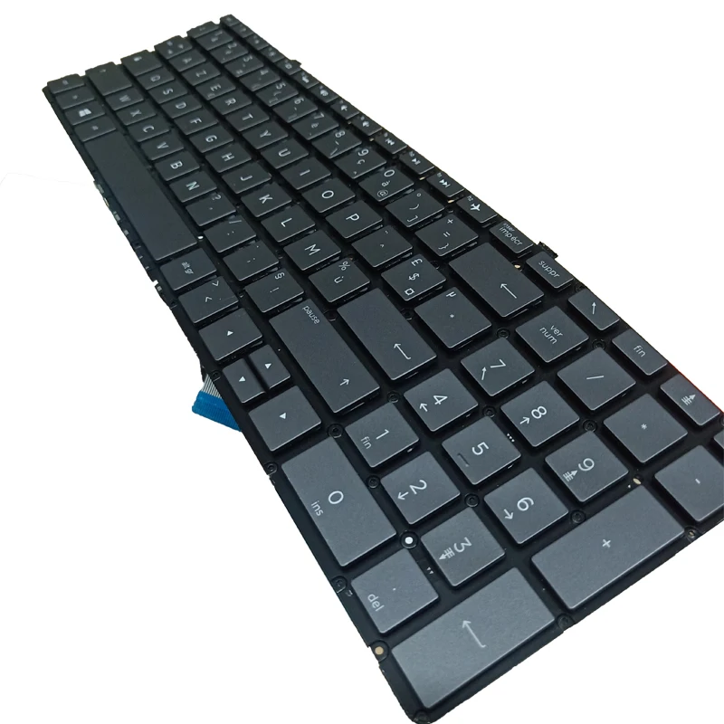 teclado portatil novo retroiluminado teclado sem moldura para hp spectrum x360 15 ch 15 ch000 01