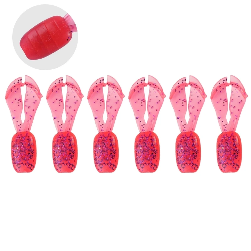 

6lots Professional Salting Fishing Lures Camouflages Color Perches