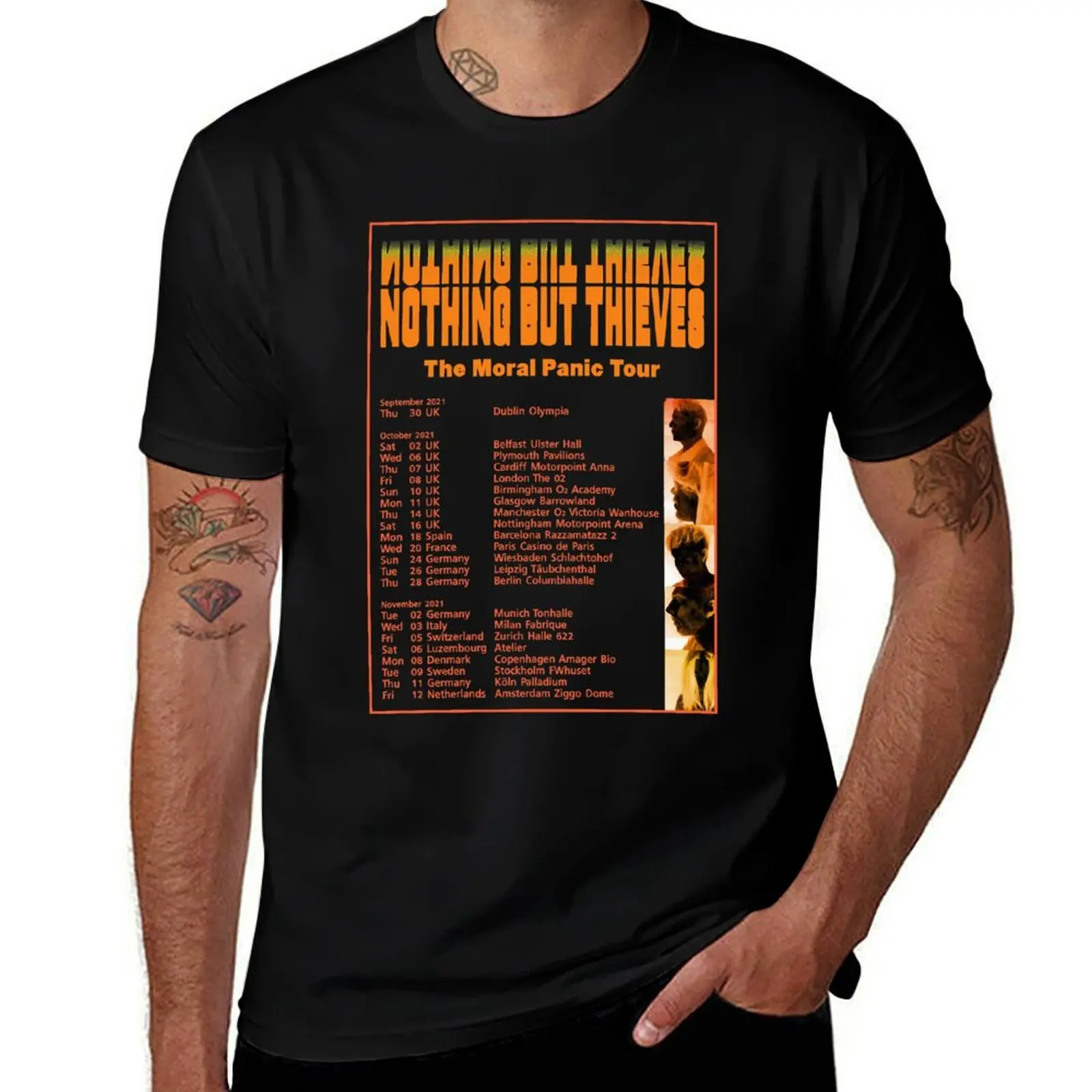 Moral Panic Tour Essential T-Shirt Holiday Casual Short Sleeve Top