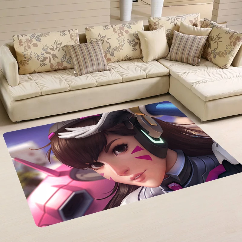 

DVa Room Mats Hot Game House Entrance Mat Over-watch Carpets Anime Rugs Kitchen Carpet Home Balcony Foot Rug Doormat Door Bath