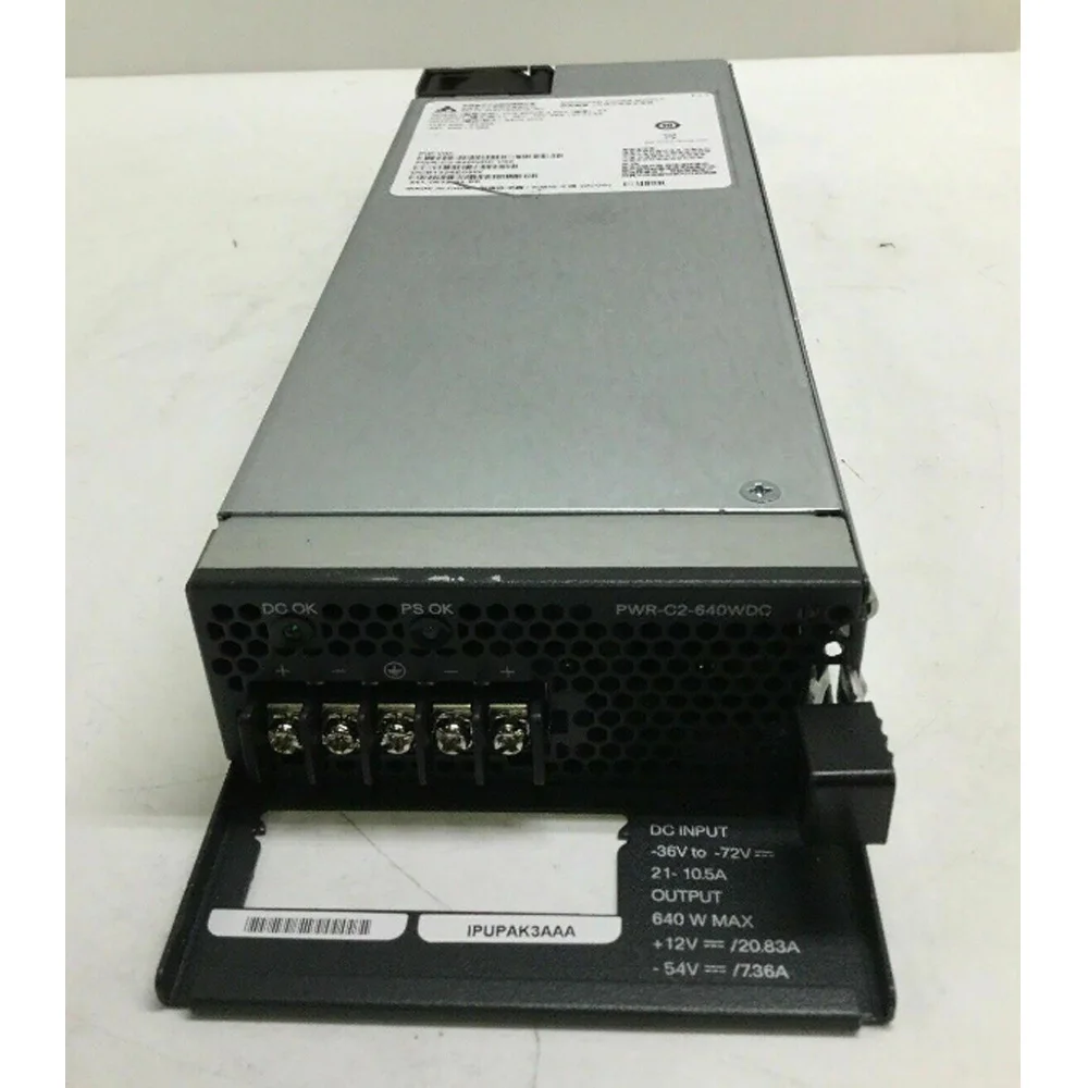 

PWR-C2-640WDC 640W DC Power Supply For Cisco 3650 2960XR