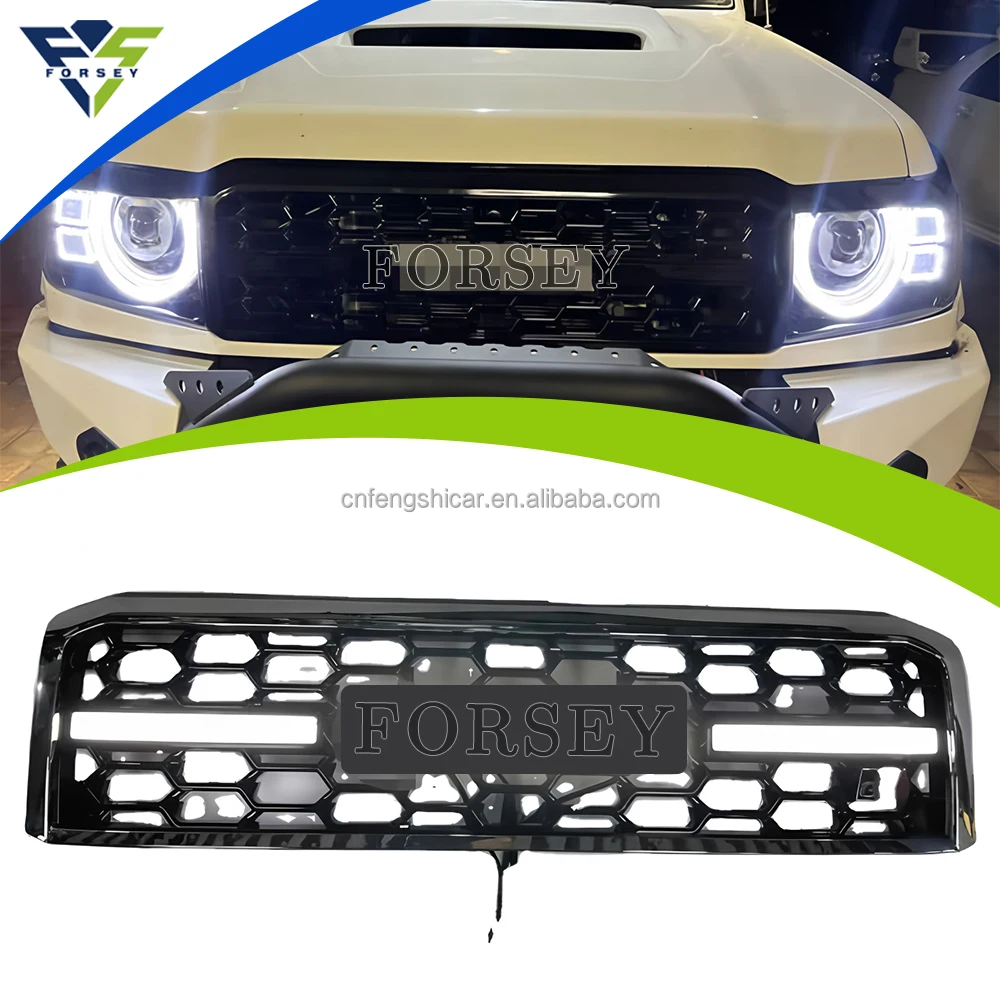الشبكة الأمامية مع شبكات أضواء LED لسلسلة Landcruiser 70/75/76/79 2007-2016 شبكة المصد الأمامي Land Cruiser LC70