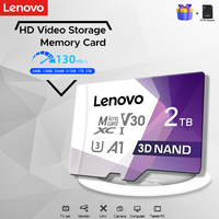 Lenovo Mini SD Card 1TB 256GB Class10 A2 U3 High Speed 512GB 128GB Shockproof for Drone Handheld Device Phone Tablet