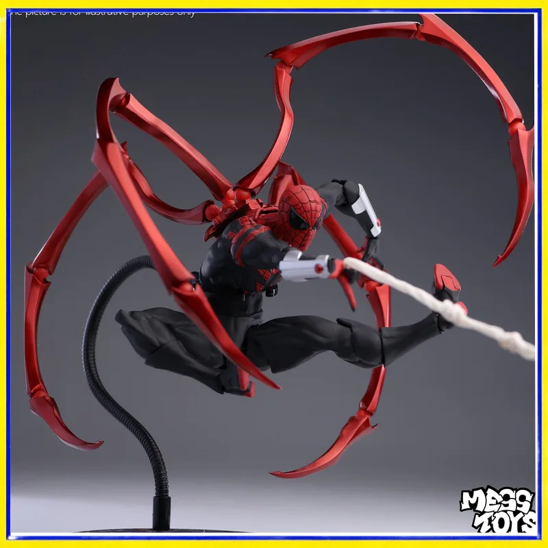 

Коллекционная фигурка Человека-паука Питера из MESS TOYS Ultimate с подвижными суставами и механическими щупальцами для фанатов Marvel