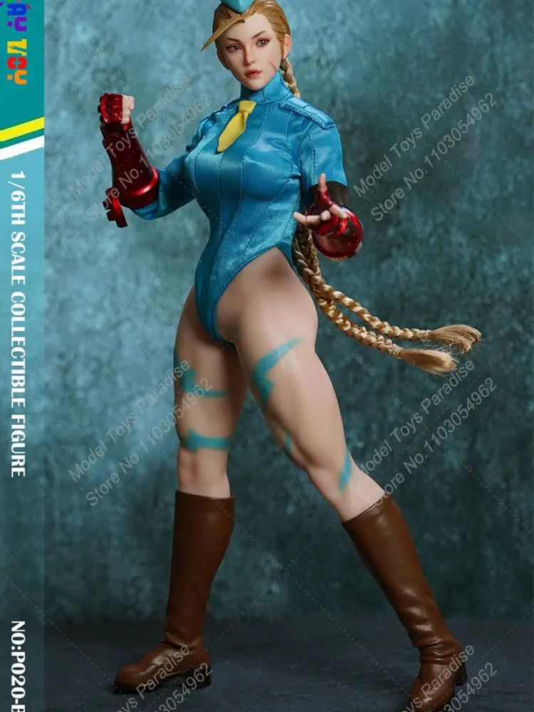 PLAY TOY P020 1/6 Soldier Fighting Female Warrior Cammy Full Set 12inch Movable Eyes Action Figure Collectible Toys Gifts