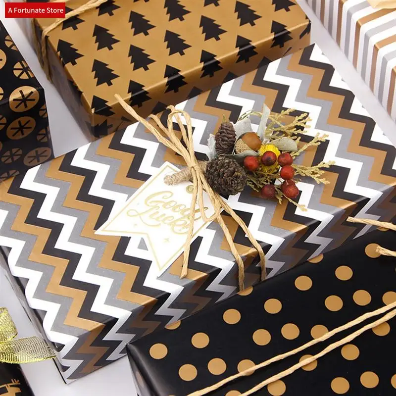 

24 Sheets Christmas Wrapping Paper,Gift Wrapping Paper With 6 Different Patterns,Wrapping Paper For Christmas-A78G