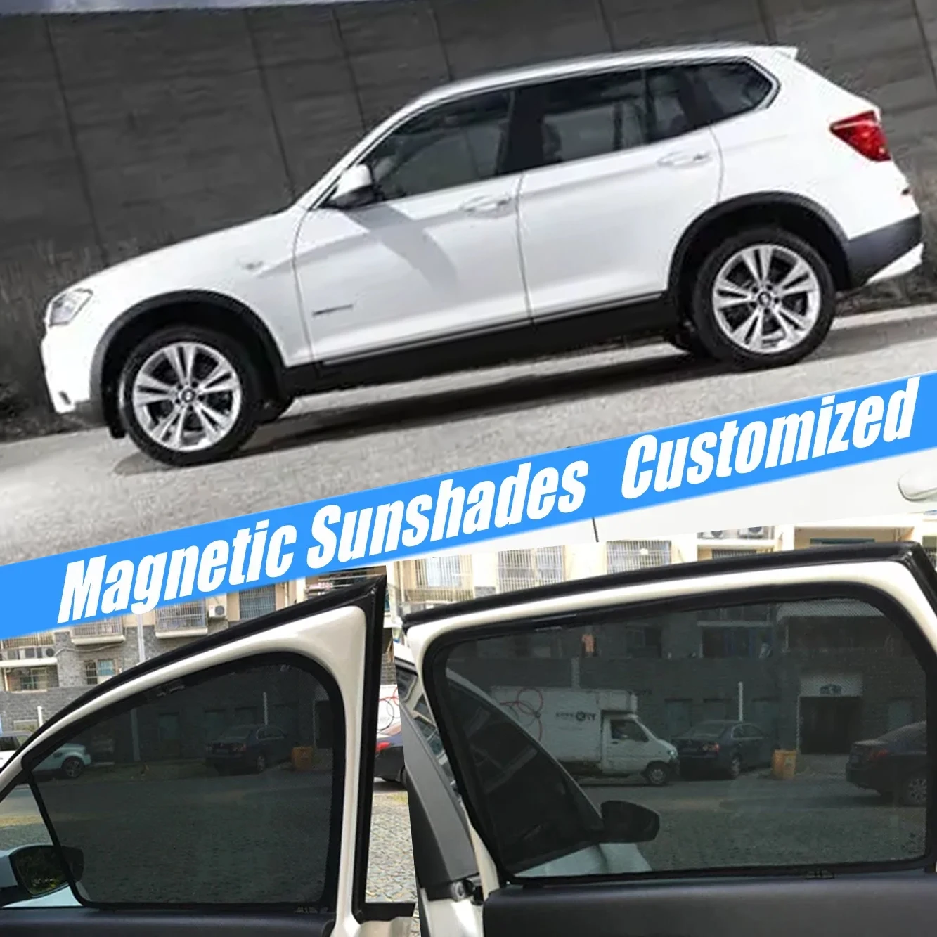 

Magnetic Car Sunshade Shield Windshield Curtain Sun Shades Accessories For BMW X3 F25 2010 - 2017 F 25 2016 2016 2014 2013 2012