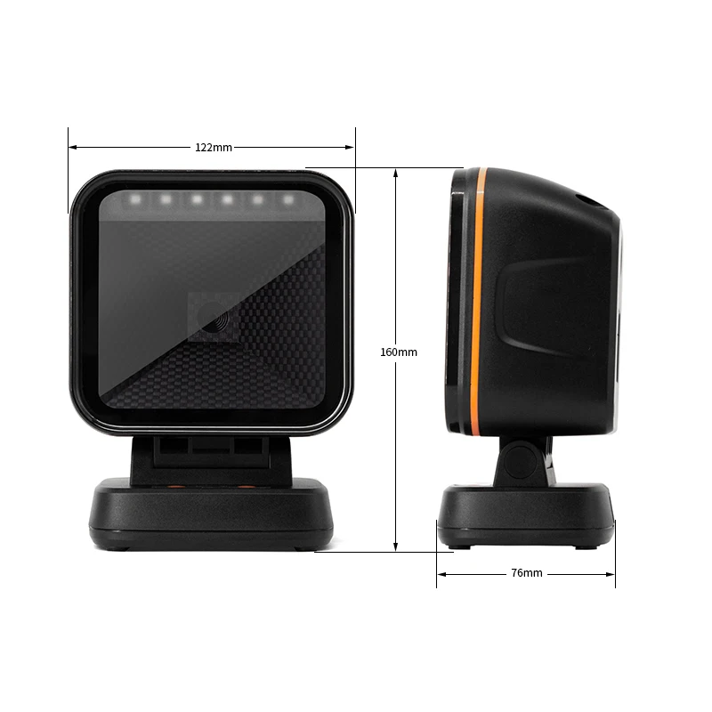 High-speed 2D Scanning Platform Global Exposure CMOS Barcode Scanner Larger Window All-round Platform Desktop QR Code Reader X1