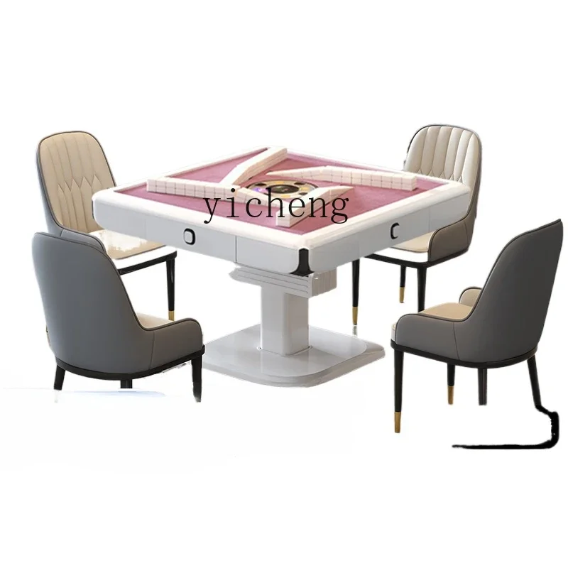 ZZ folding mahjong machine automatic household dining table dual-purpose roller coaster mahjong table