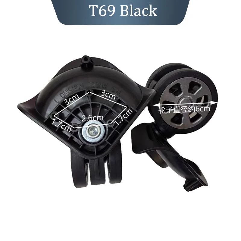 2/4 Wheels Universal Wheels for SJTOBOL T69 Swivel Wheels Luggage Accessories Replacement Trolley Parts for Suitcase