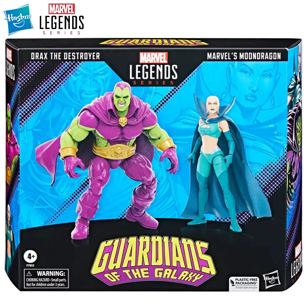 

[In-Stock] Hasbro Marvel Legends Series Drax the Destroyer and Moondragon (Guardians of the Galaxy) 2-Pack-Set Figure Model Toys