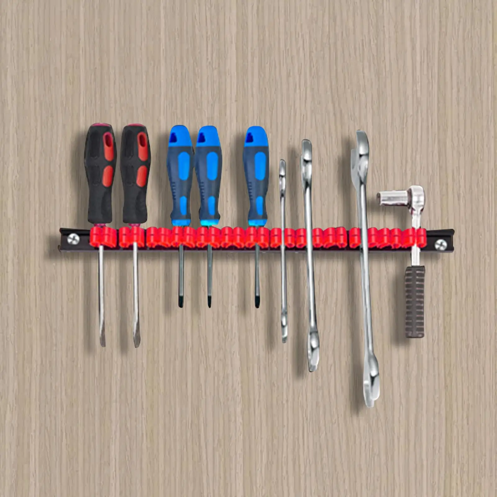 Screwdriver Storage Organizer Rack Shelf Easy to Install Tool Cabinet Wall Mount Durable Home Organization Screwdriver Organizer