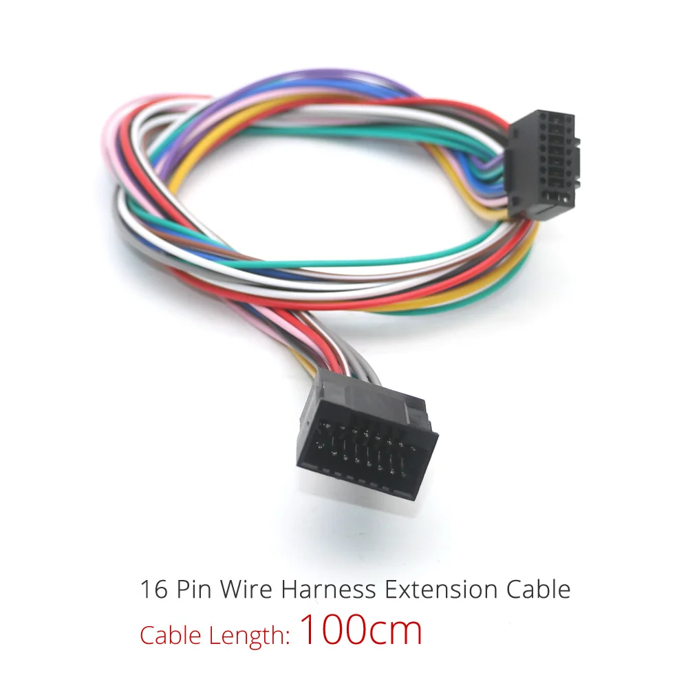 Adaptateur Câble 16 Broches ISO Universel – Pour Autoradio Android 1 DIN / 2 DIN