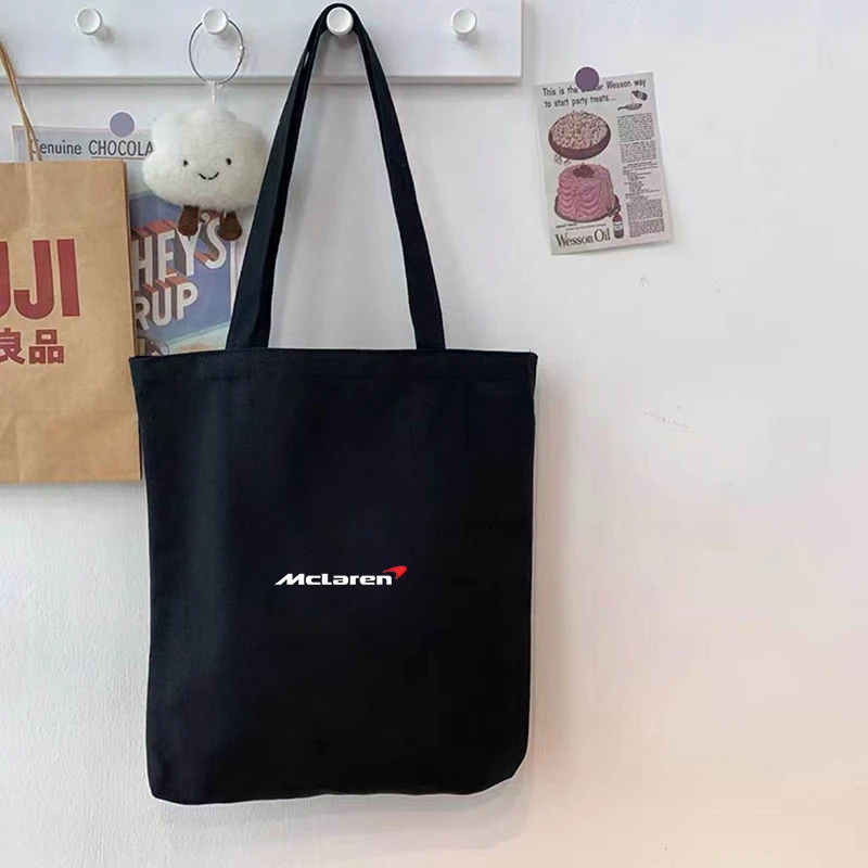 بسيطة عادية قماش يده الكتف حقيبة قماش قنب كتف واحد باليد حقيبة تسوق لماكلارين 540C 570S 570Gt 600lt #2