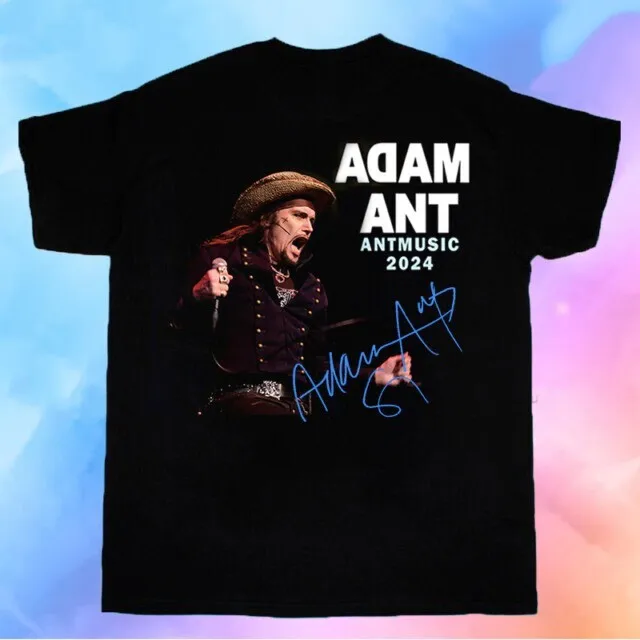 

Rare Adam Ant Black Short Sleeve Cotton 100% Size S-4XL Tee Shirt TT095