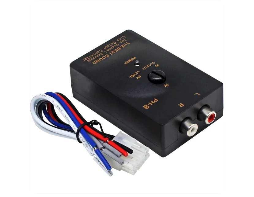 Car audio high-to-low frequency converter, high audio to low frequency band delay function active high-to-low frequency converte