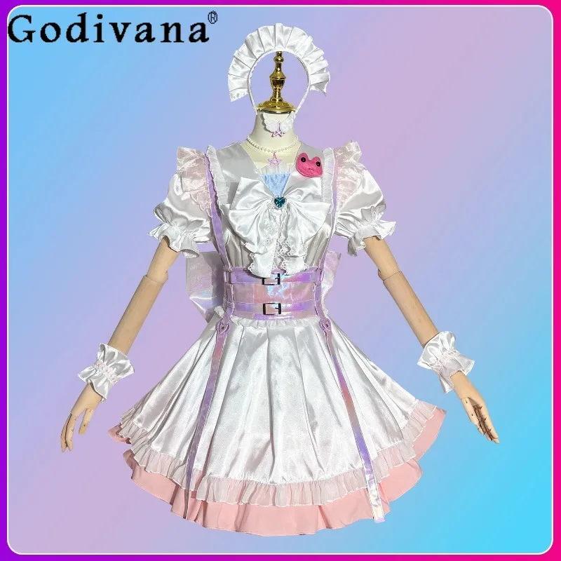 

Magical Girl Costume Skirt Set Halloween Party Bow Collar Sweet Lolita Skirt Suits Festival Time Accessories Women's Outfits