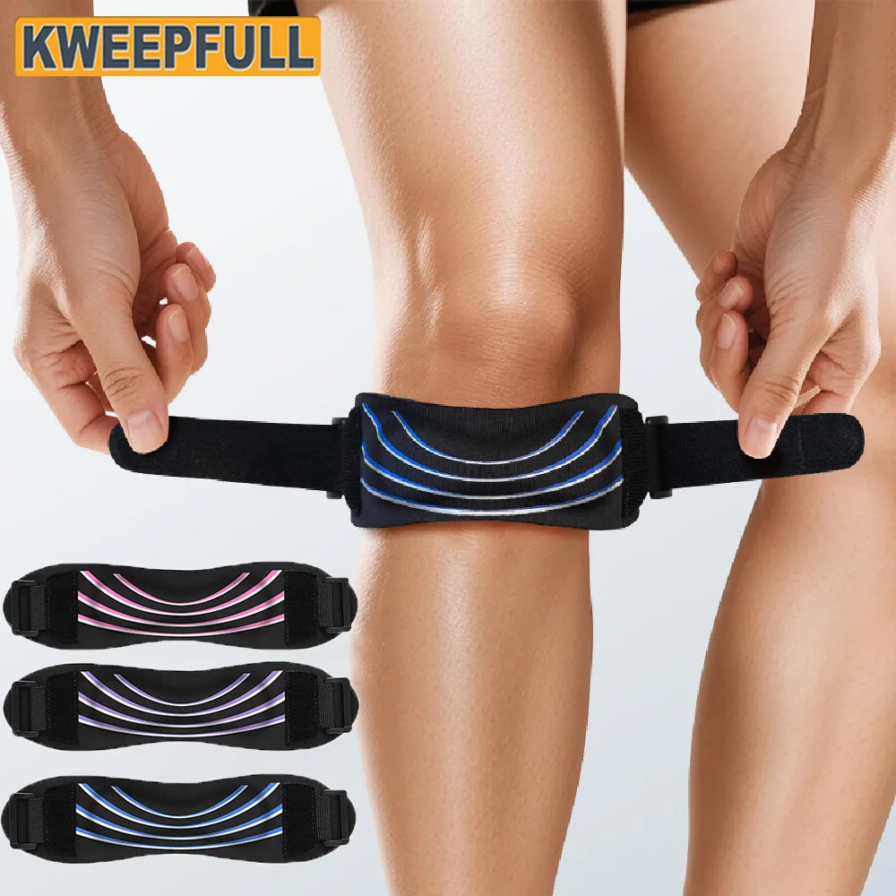 1 Pack Knee Patella Support Strap, Patellar Tendon Knee Brace for Women Men,Tendonitis Pain Relief,Running Basketball Volleyball