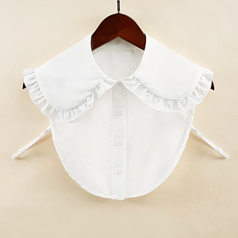 

Vintage Lapel Fake Collar for Women Shirt White False Collars Woman Removable Detachable Collar Faux Col Lady Dress Decor