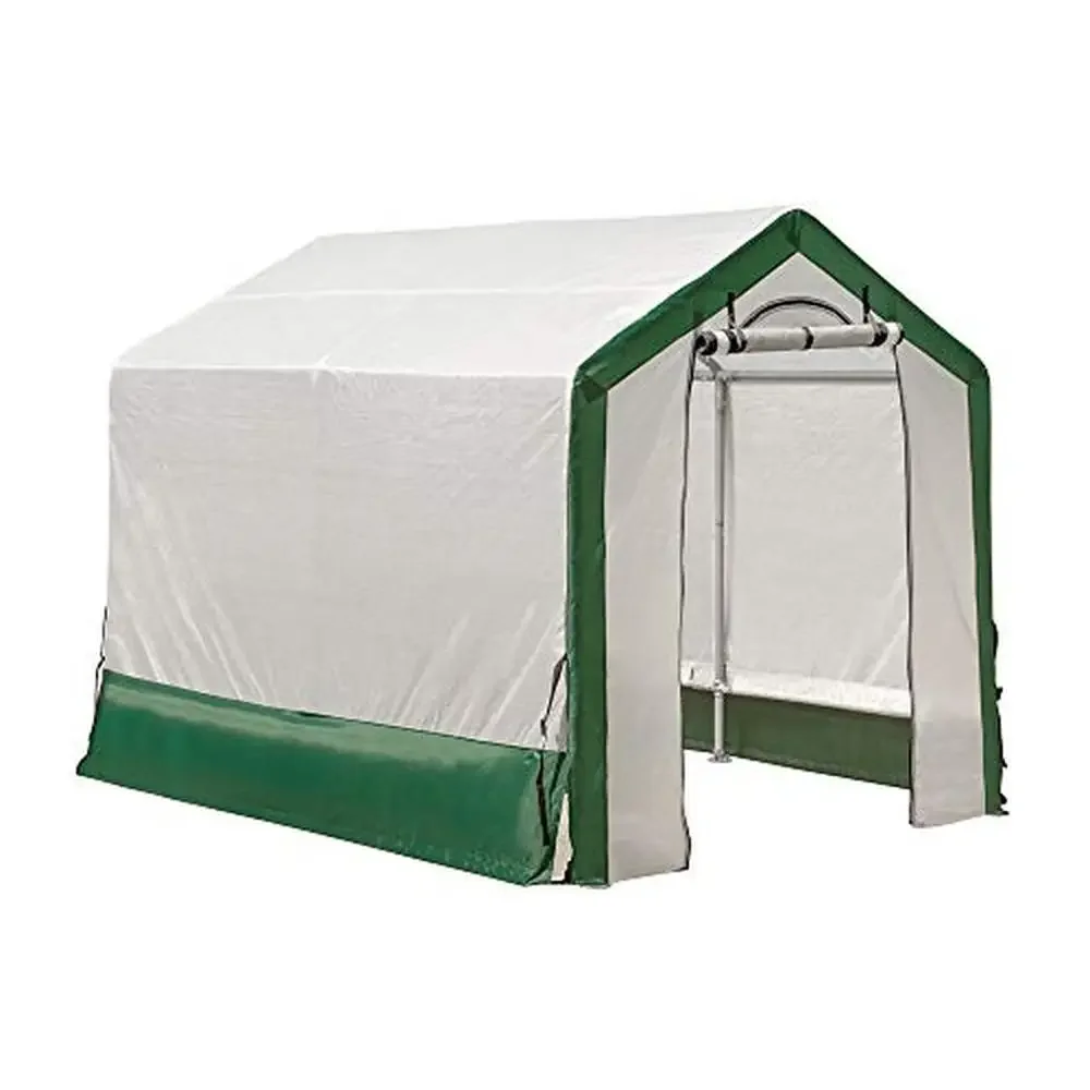 

6x8x6.5 Ft Steel Frame Walk-in Greenhouse Outdoor Plant Growth and Protection with Ventilation Panels & UV-Treated Translucent