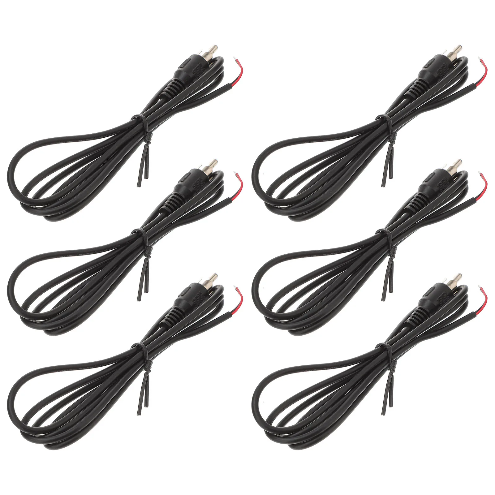 

6Pcs Connection Cable High-Quality Copper Audio Video Cord for Speaker Stereo Receiver Amplifier System