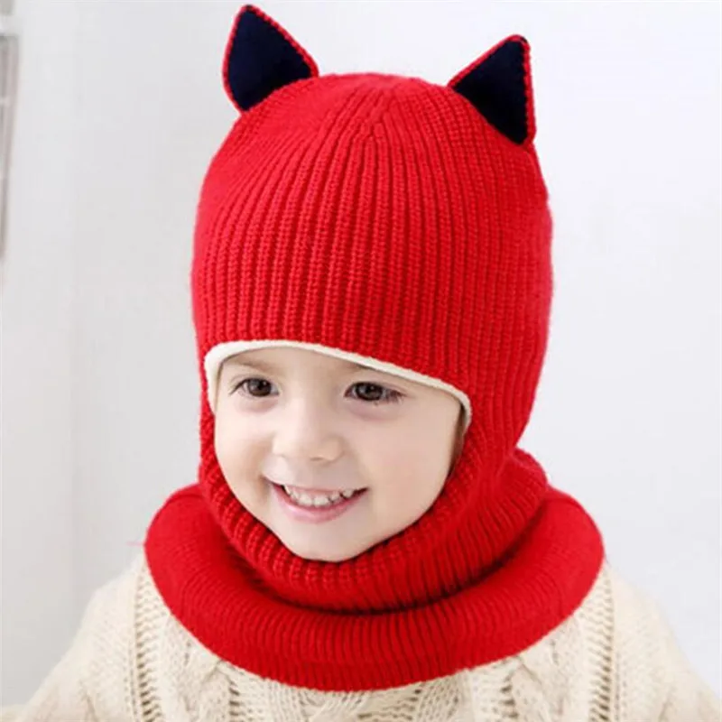 Winter children\'s hats, girls, boys, autumn and winter hats, cute, thick, warm, baby, face, earmuffs