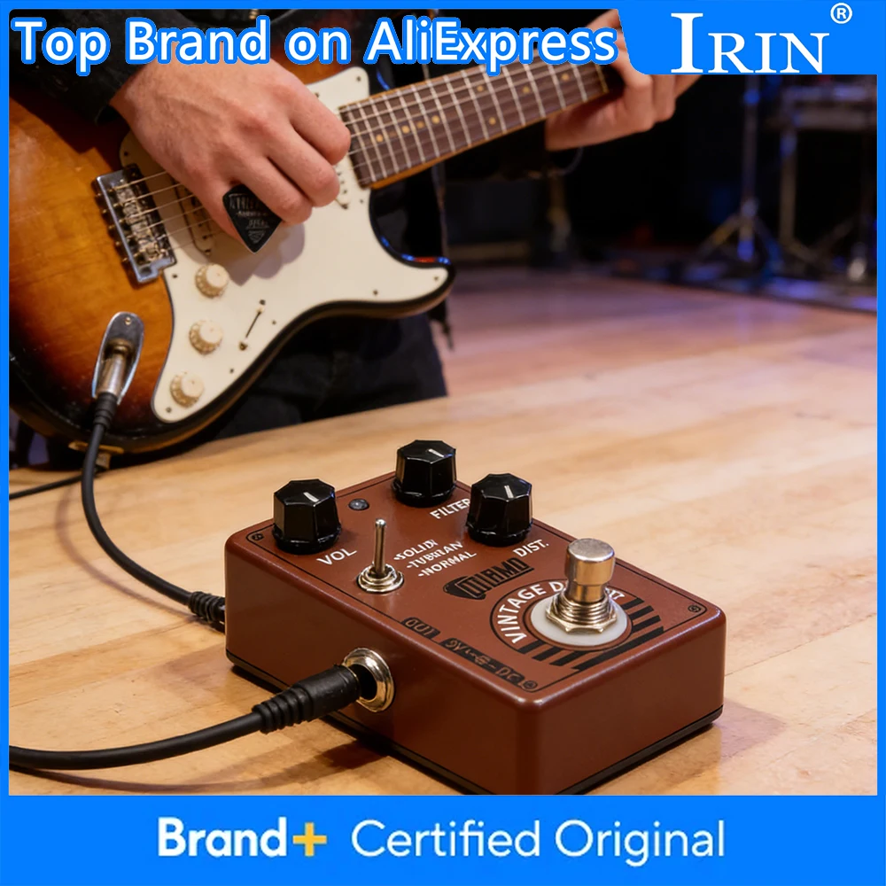 

Dolamo D-11 Vintage Distortion Effect Pedal Metal Shell Electric Guitarra Effect Pedal True Bypass