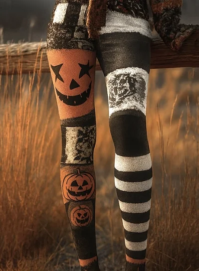 

Women's Skeleton 3D Print Leggings Stretchy Workout Leggings Slim Tights Sexy Yoga Pants Trendy Cool Trousers Fashion