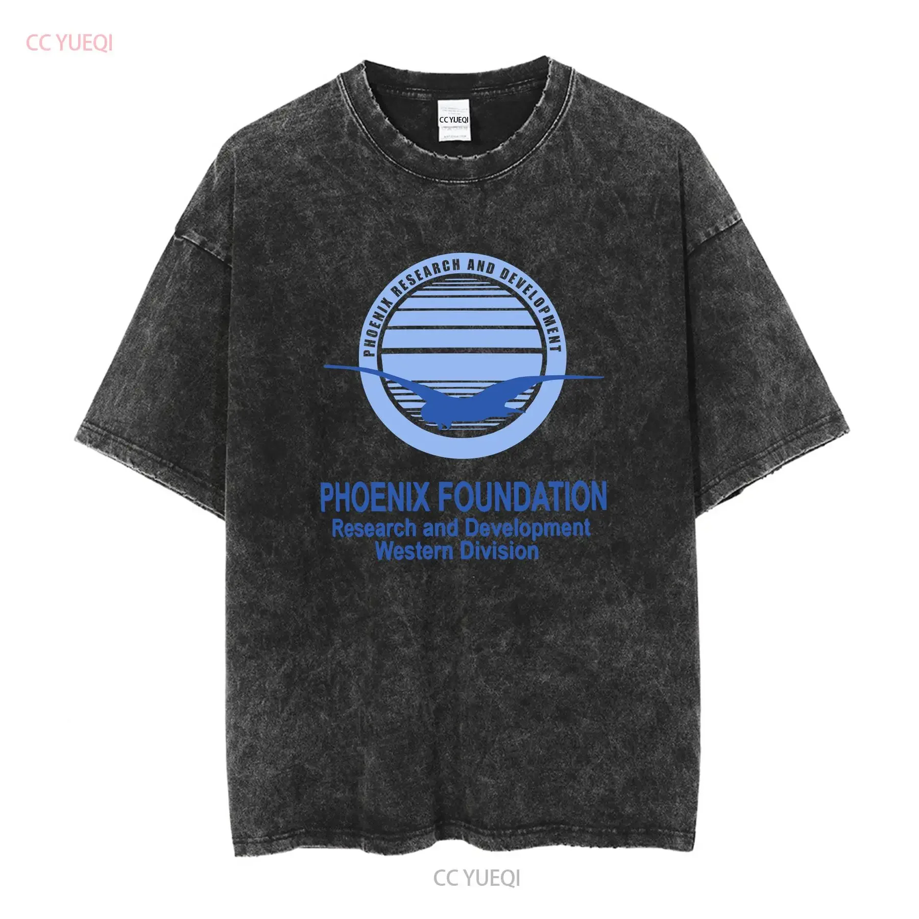 Phoenix Foundation T Shirt 1494 Research Macgyver Cool  vintage Washed graphic Casual Versatile Breathable Stretched