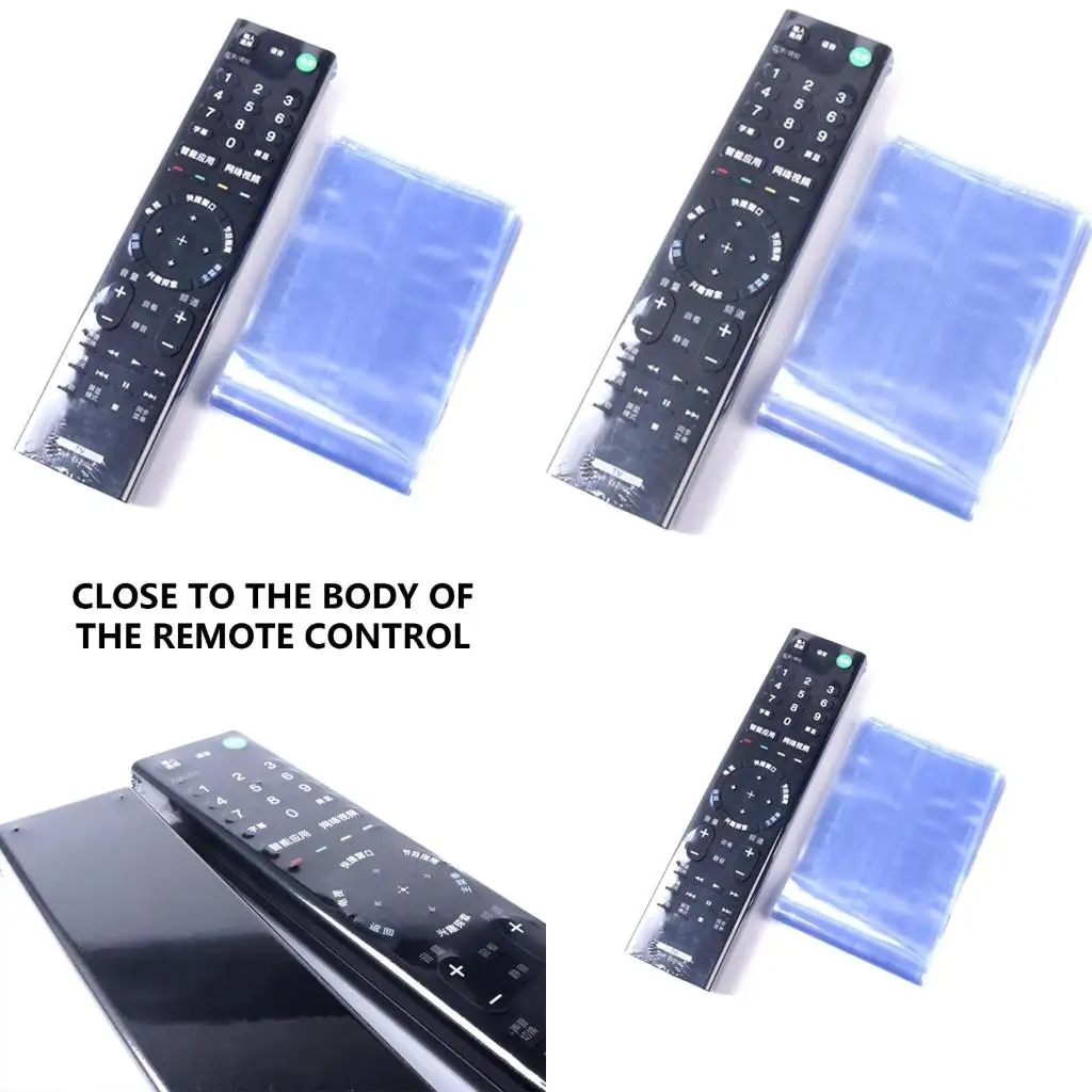  5/10/20Pcs Protective Film Heat Shrink Film Universal Remote Covers Heat Shrink Wrap Bag Dustproof Remote Controls Cover