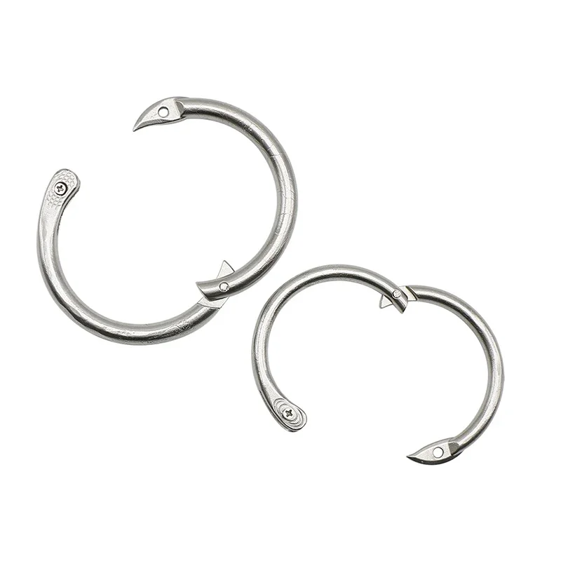 1 Pc Stainless Steel Cattle Nose Rings Bull Cow Bovine Traction Clasp Farm Animal Livestock Nose Clips Farm Animal Supplies