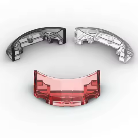 MOC 10PCS 81911 2x4x1 Windscreen Building Blocks Kit Curved Car Glass Vehicle Bricks Parts DIY Idea Toys Children Birthday Gifts