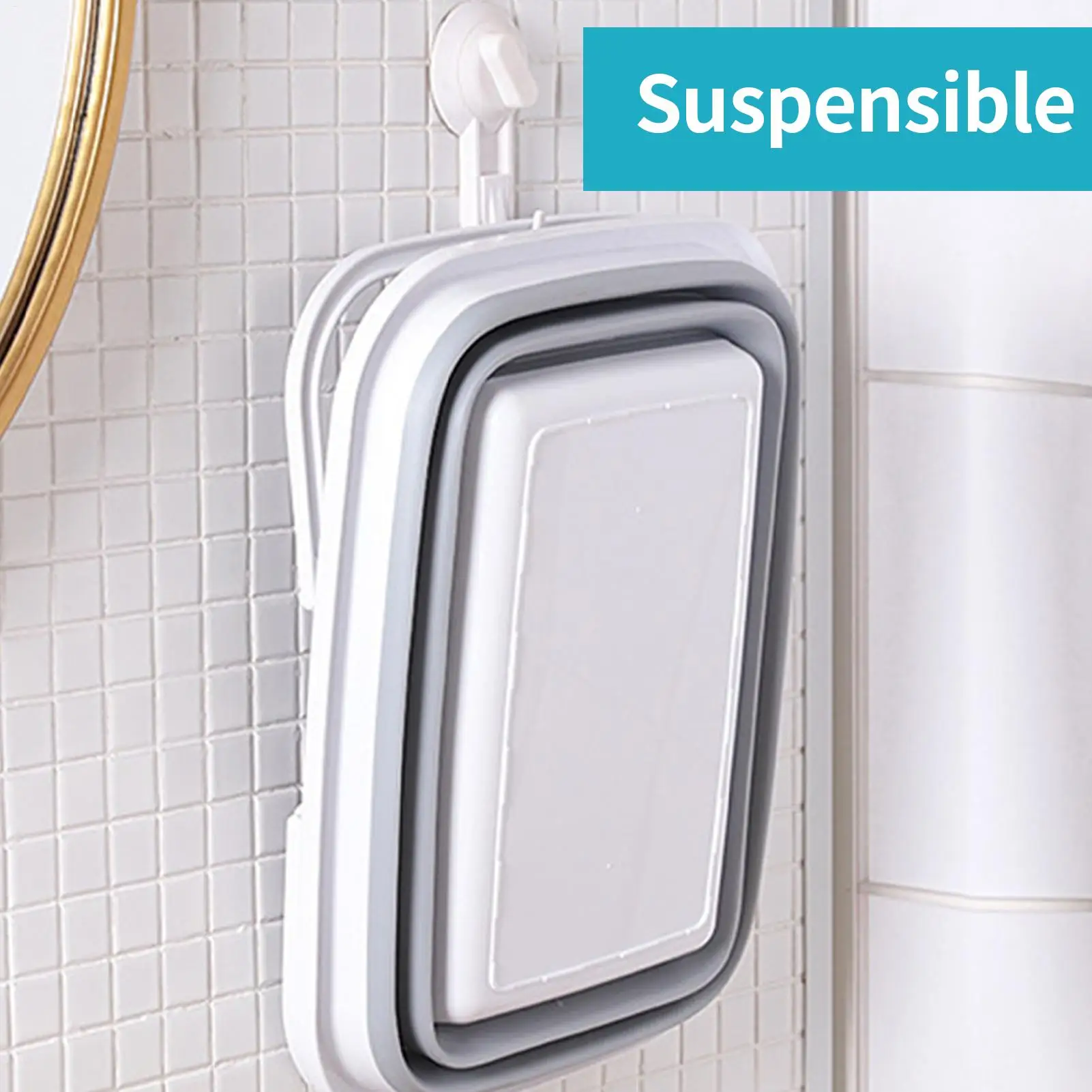 Lavado de pies para piscina, bañera de enjuague para piscina, cubo antideslizante plegable para remojar el suelo, cubierta de lavado para ducha, playa y exteriores